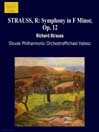 STRAUSS, R: Symphony in F Minor, Op. 12
